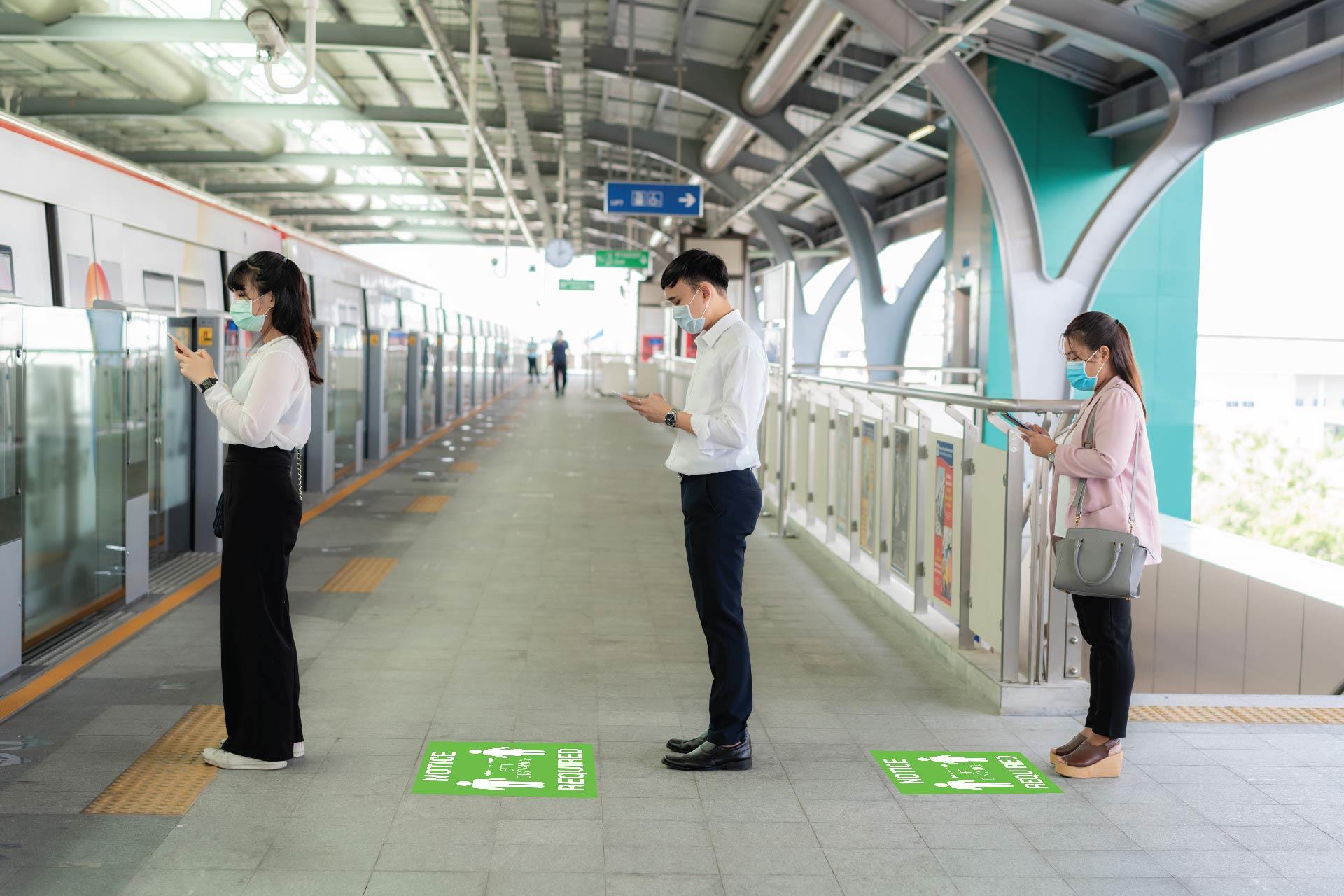 Social Distancing Floor Graphics