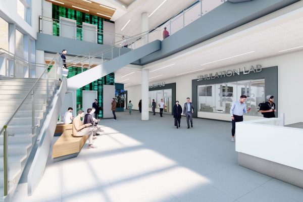 Palm Beach State College_WallMural_Interior_Education_Rendering